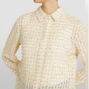 St. John Boucle Knit Shirt